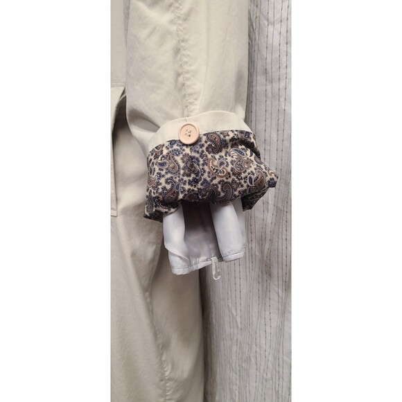 RARE VINTAGE  Mens Goretex Trench Coat Long Quilted Liner Waterproof Sz Large - Picture 10 of 12